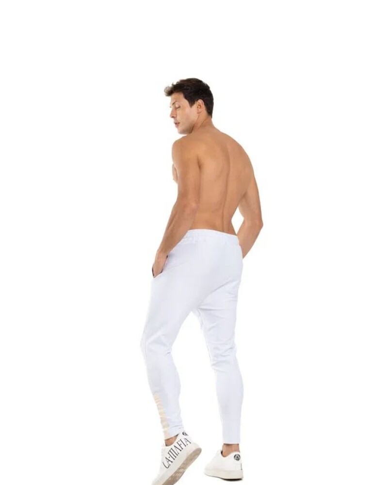 Pantalon Color Blanco Elastizado By La Mafia U