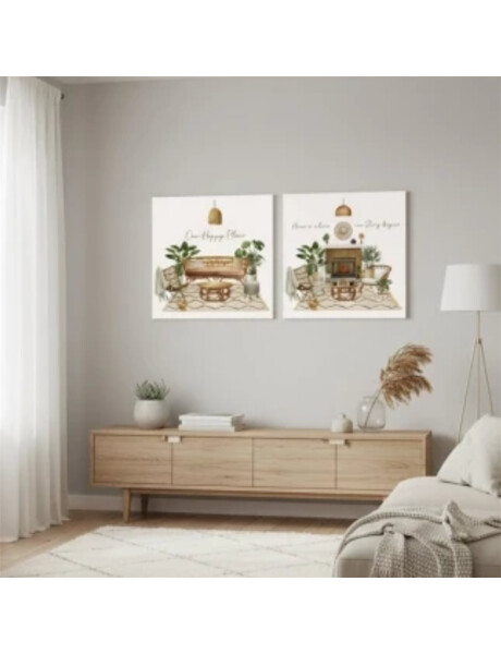 CUADRO CANVAS 40x40cm CASA CUADRO CANVAS 40x40cm CASA