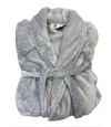 Bata de Cama Microfibra Home Class Talle P al XG Gris
