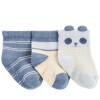 set X3 medias Carters Panda celeste pastel set X3 medias Carters Panda celeste pastel