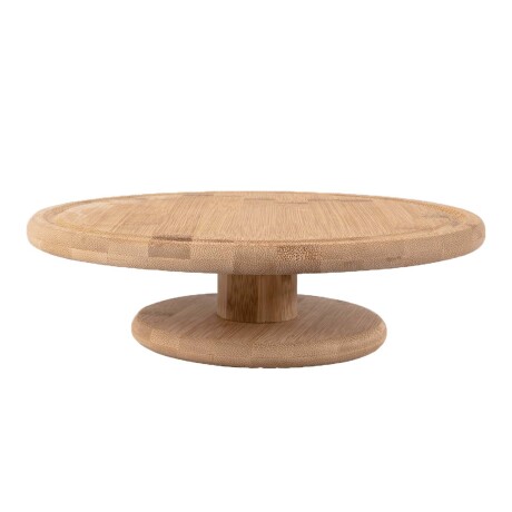 PORTA TORTA C/SOPORTE NATURAL/BEIGE BAMBÚ BFB100 BMB