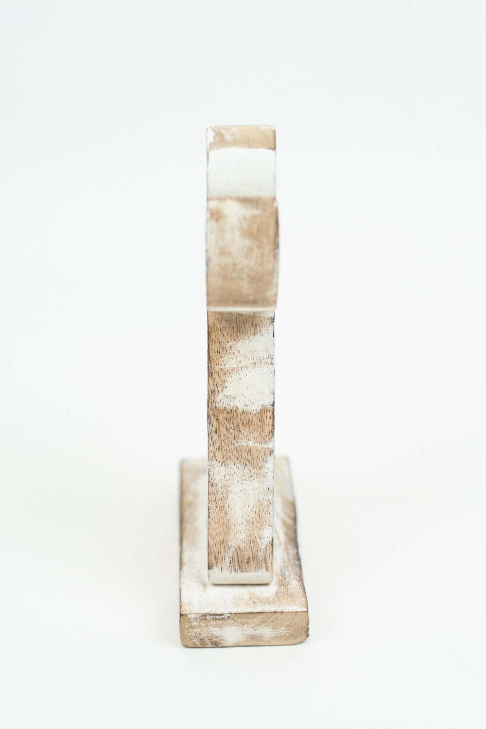 Deco Navidad ángel De Madera Con Base Color Unico