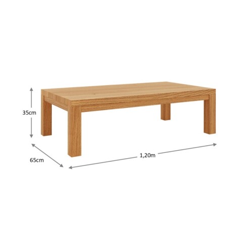 Mesa De Centro Nature Rústico Claro U