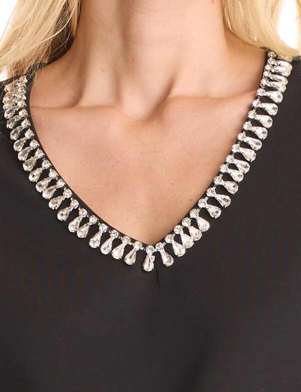 Blusa Cristales NEGRO