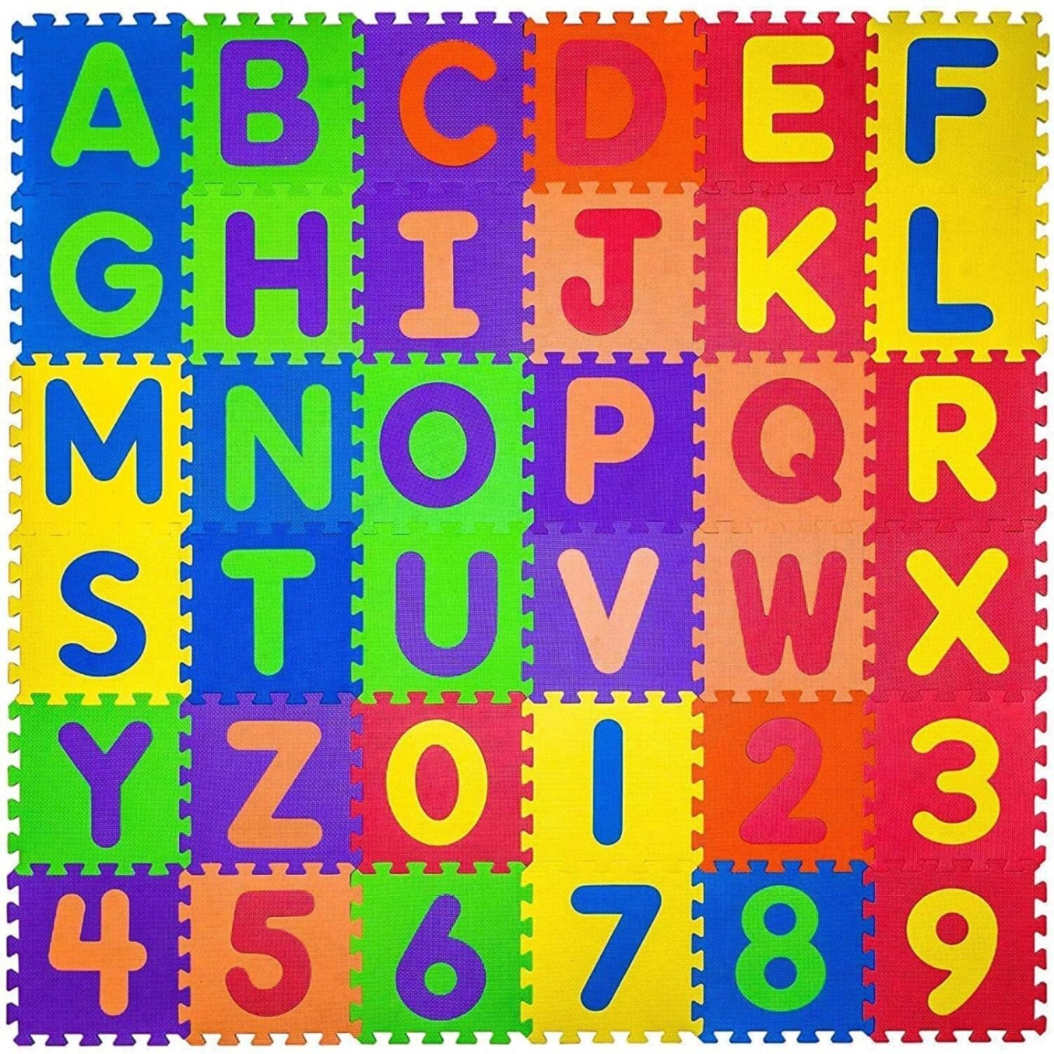 Alfombra puzzle de foam letras y números Ludi - Juego de
