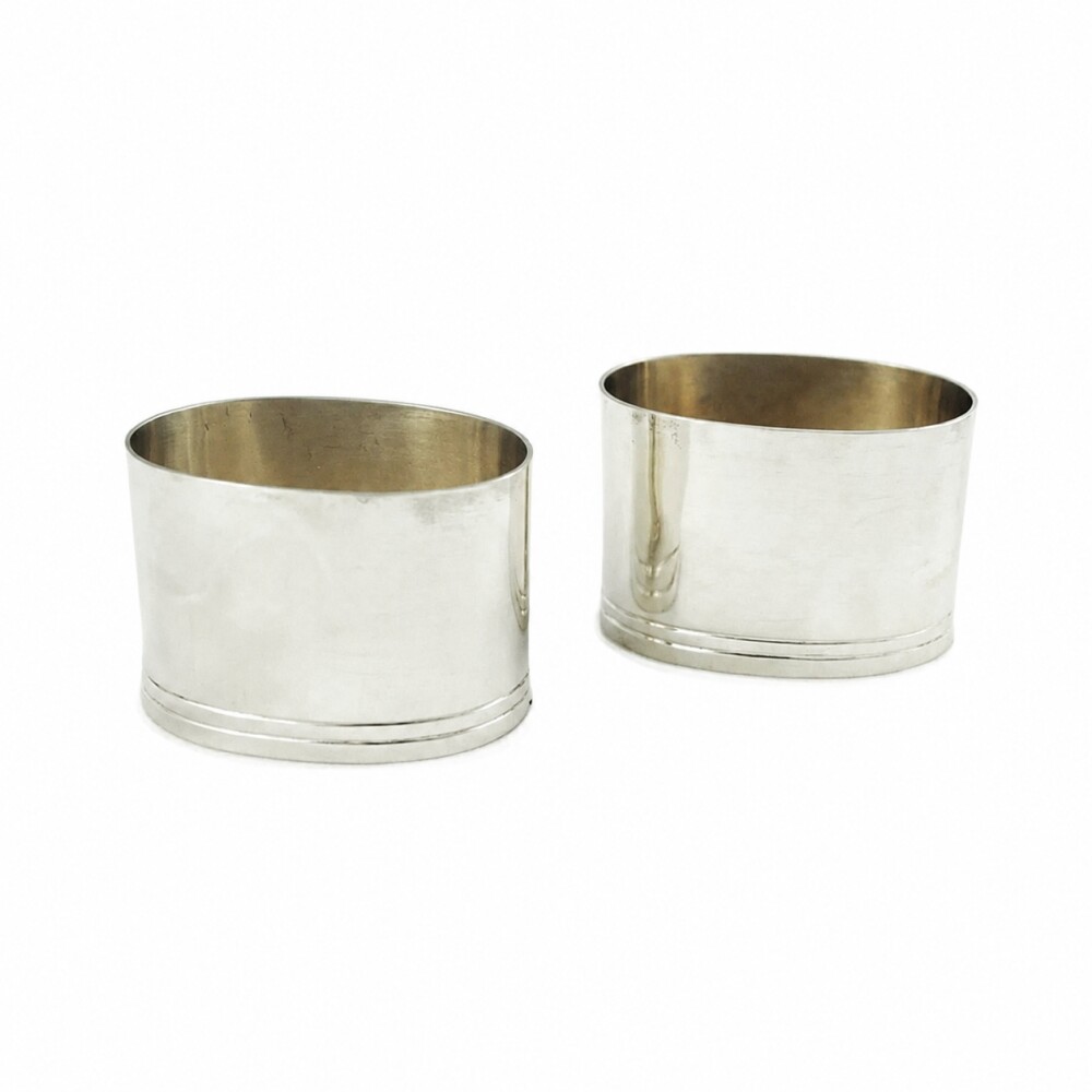 Par de servilleteros en plata Par de servilleteros en plata