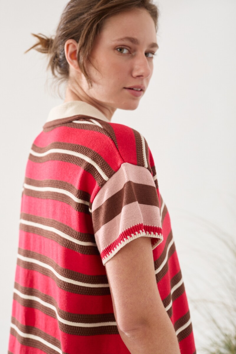PRE VENTA VESTIDO SUN Rojo Y Chocolate