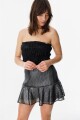 Falda Moss Negro Lurex