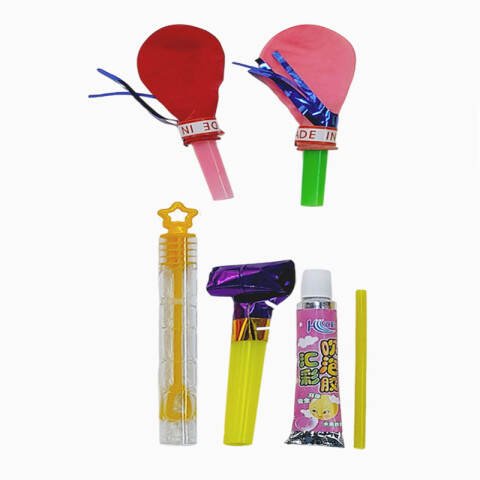 Kit sorpresita burbujero, globos y silbato Kit Sorpresita Burbujero, Globos Y Silbato