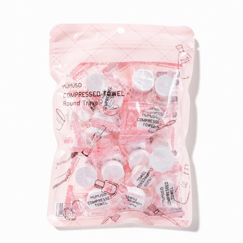 TOALLA COMPRIMIDA DE VIAJE REDONDO (35PCS) TOALLA COMPRIMIDA DE VIAJE REDONDO (35PCS)