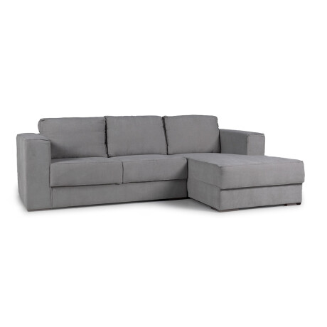 Rinconera Olimpus - Tela Microfibra - Chaise derecho Kruger 06-155 (Ceniza)