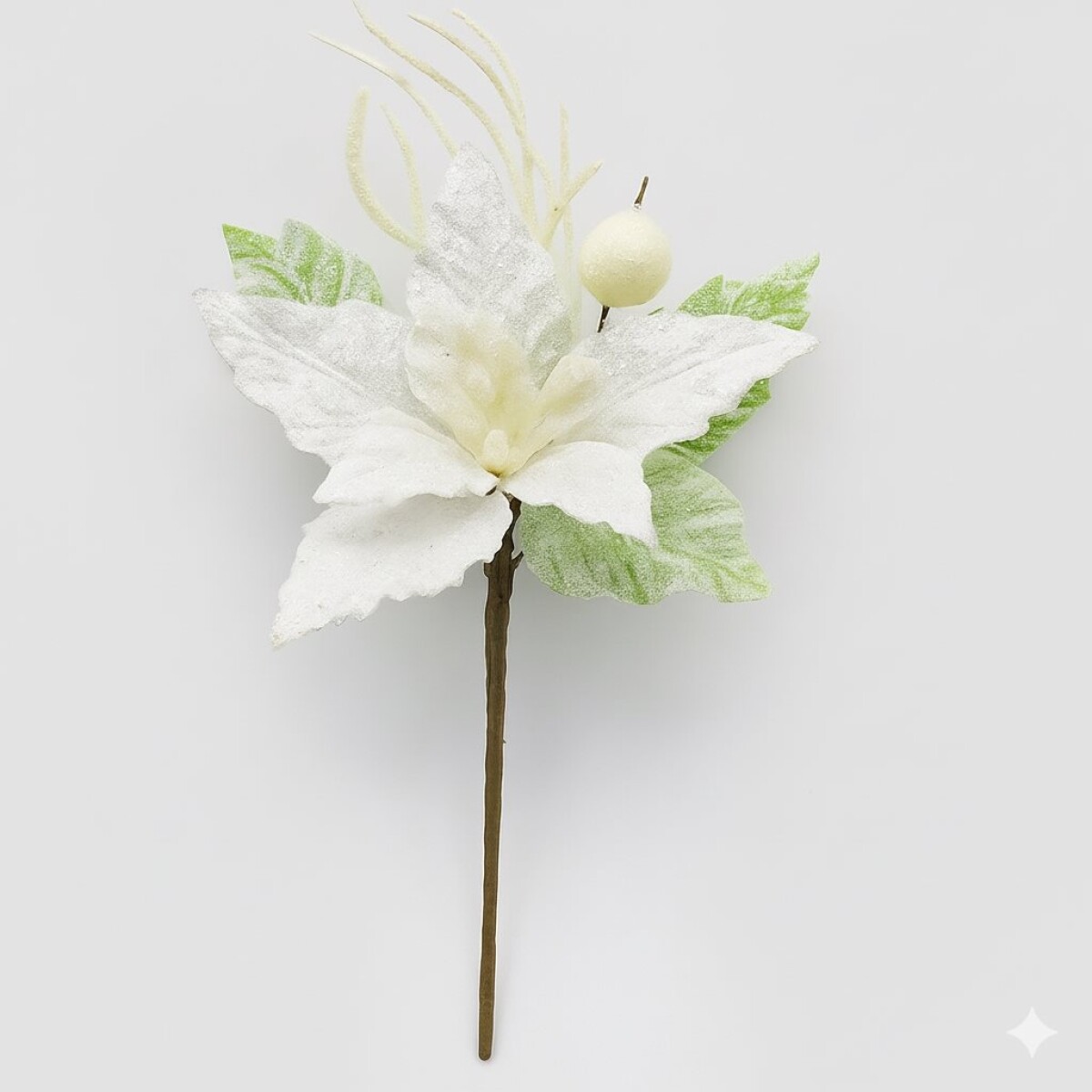 ESTRELLA FEDERAL C/RAMITAS  BLANCO 12 CM. 