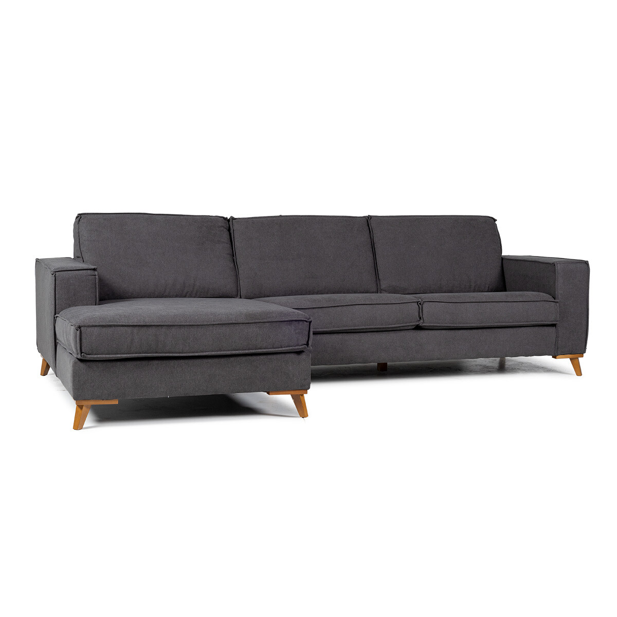 Rinconera Arne - Tela Microfibra - Chaise Izquierdo - Rivera 22 (Grafito) 