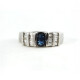 Anillo Oro 18K Con Brillantes Y Zafiro Anillo Oro 18K Con Brillantes Y Zafiro
