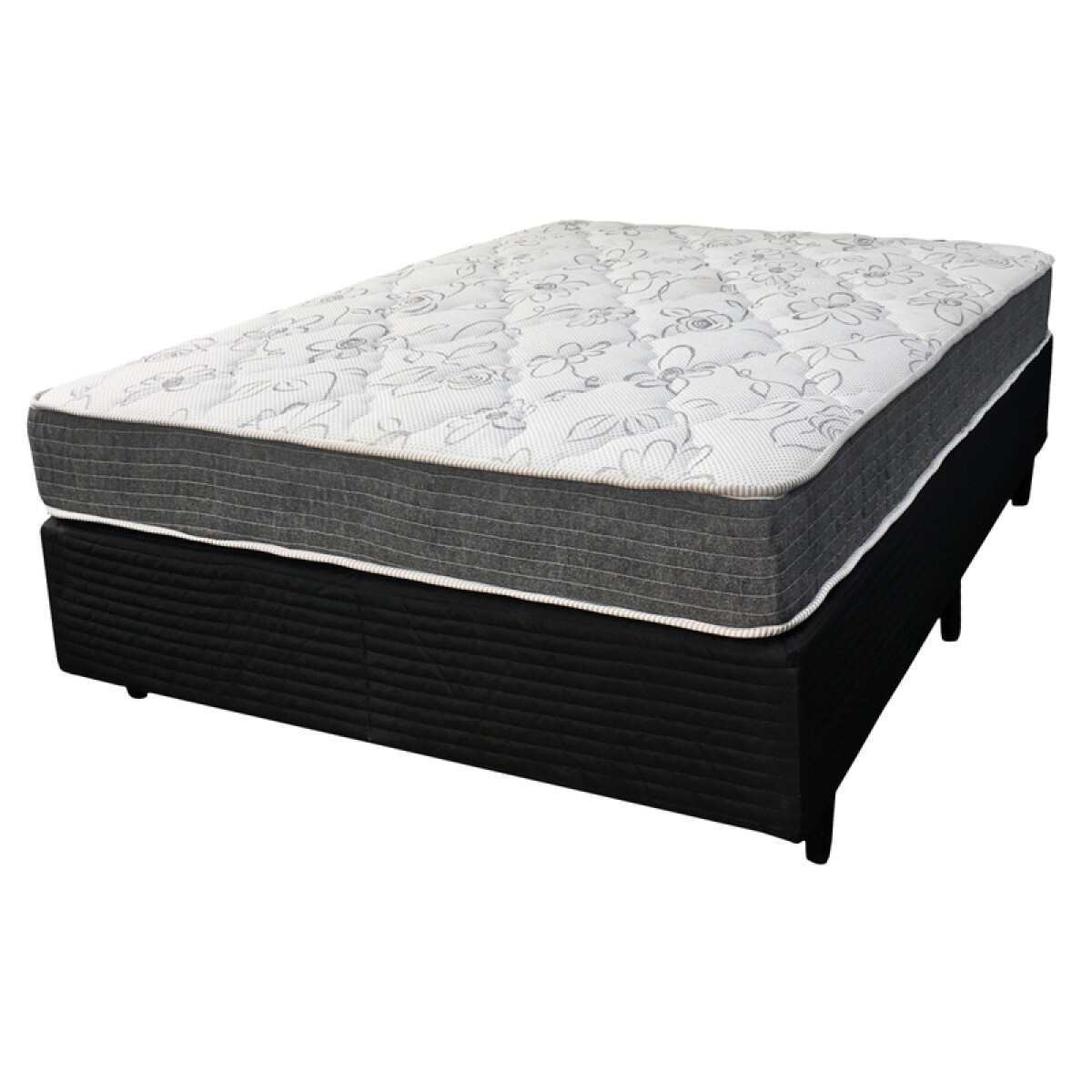 Sommier MEGA SUEÑOS - 2 Plazas - Reversible - 100% Espuma -138x188x18 cm - 130 Kg 