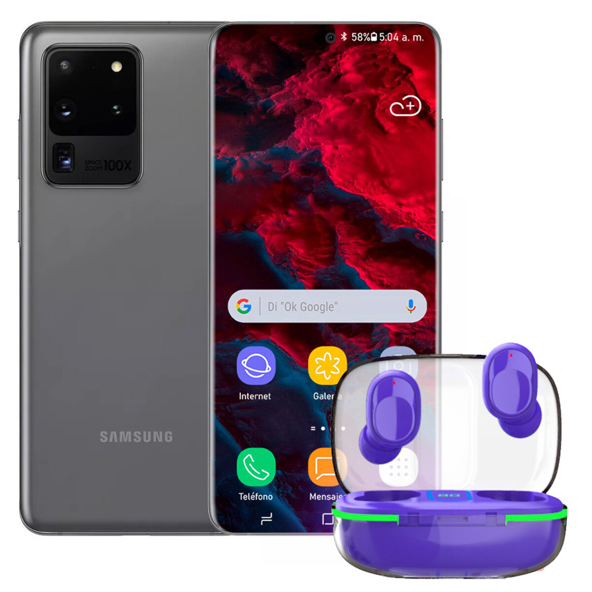 Samsung Galaxy S20 Ultra 12/128 Gb 5g + Regalo - PK SAMSUNG S20 ULTRA 12/128 GRIS + REGAL 