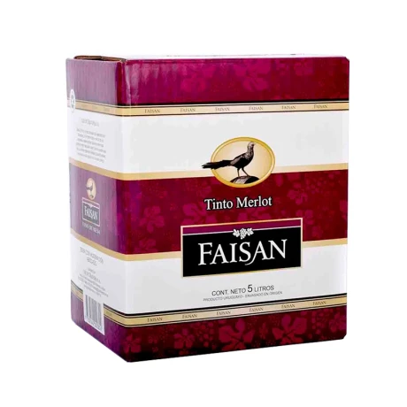 Vino Tinto Merlot FAISAN Tetra 5L Vino Tinto Merlot FAISAN Tetra 5L