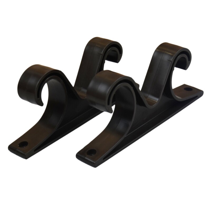 Set x2 soportes de techo doble MARRON OSCURO