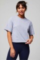 Polo Manga Corta Boxy Mujer Classic Grey Heather