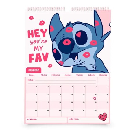 Calendario Mooving Personajes 2026 Stitch Calendario Mooving Personajes 2026 Stitch