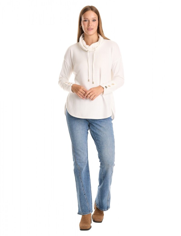 Buzo Soft Cuello Vol CRUDO