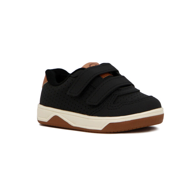 Molekinho Deportivo Casual C/velkro Negro-camel