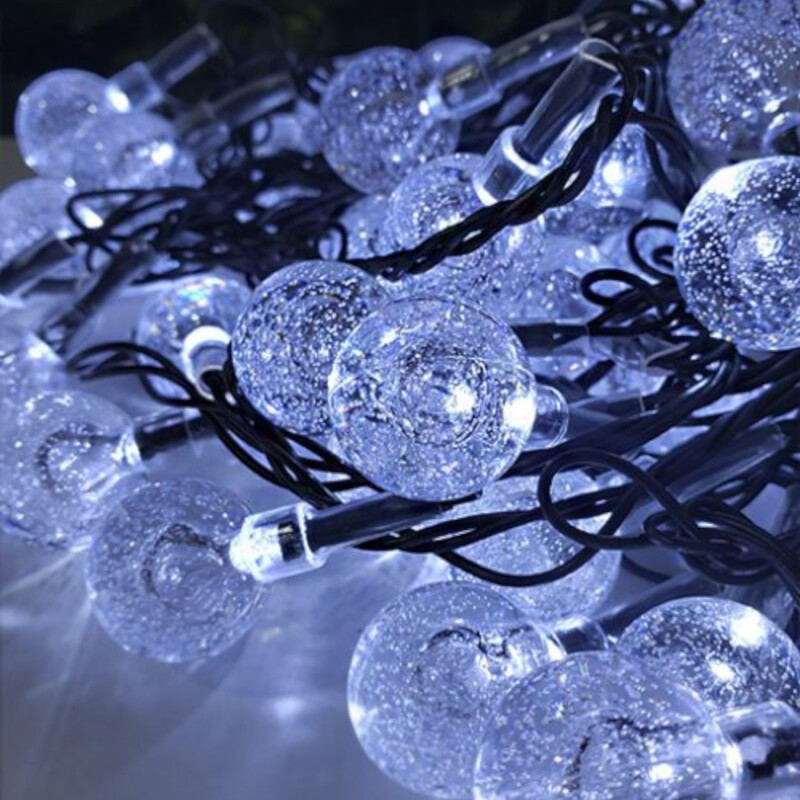 Guía de Luces Fria Solar LED 30 Bolitas Guía de Luces Fria Solar LED 30 Bolitas