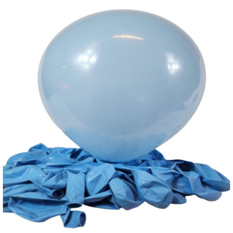 Globo Liso x50 Und Fessta Celeste