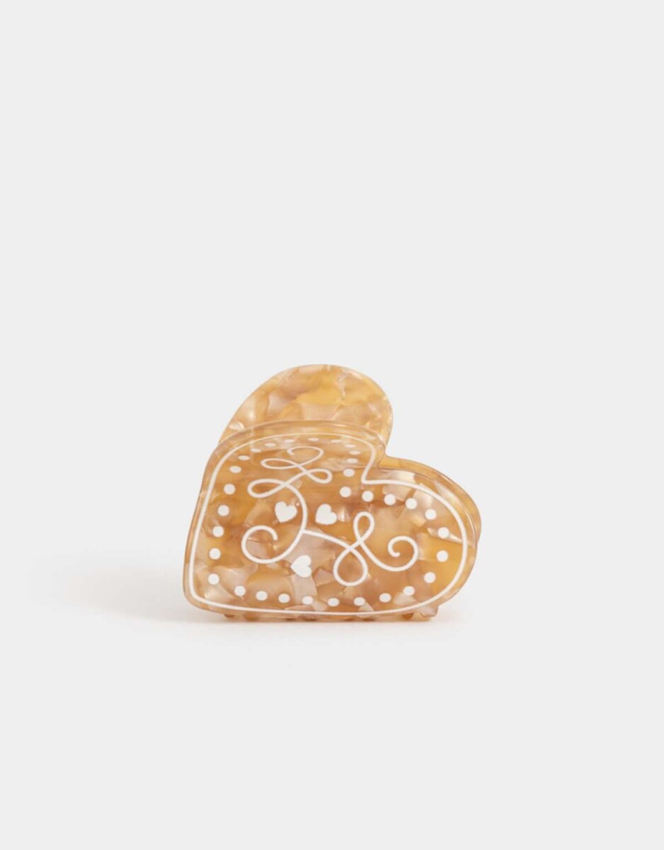 Broche Acrílico Corazón - Combinacion Bicolor 