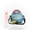 Set de lunchera Big de neopreno con correa ajustable y botella de acero inoxidable 500ml brio set crystal/rosa