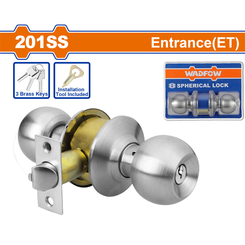 CERRADURA POMO CON 3 LLAVES WADFOW WQH1501 CERRADURA POMO CON 3 LLAVES WADFOW WQH1501