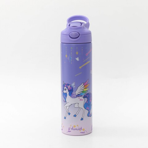BOTELLA DE AGUA TÉRMICA CON TAPA ABATIBLE PARA NIÑOS (UNICORNIO DE ENSUEÑO/500 M BOTELLA DE AGUA TÉRMICA CON TAPA ABATIBLE PARA NIÑOS (UNICORNIO DE ENSUEÑO/500 M