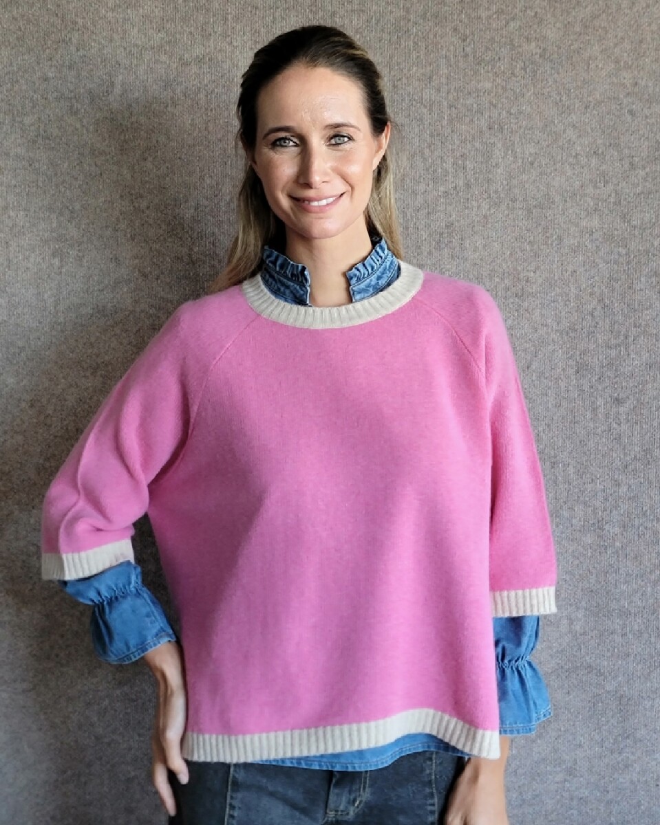 Buzo Clemen Lambswool - Rosa chicle Arena 