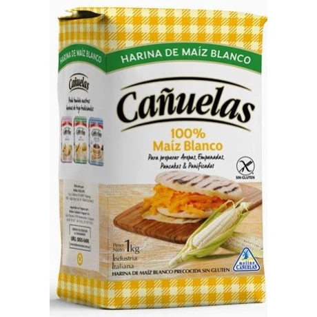 HARINA PRECOCIDA MAIZ BLANCO 1K CAÑUELAS HARINA PRECOCIDA MAIZ BLANCO 1K CAÑUELAS