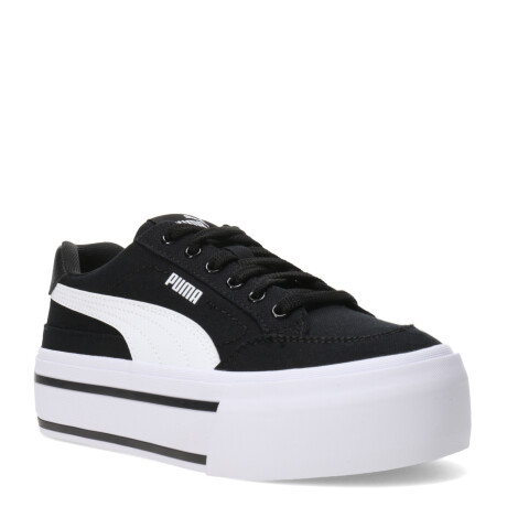 Championes de Mujer Puma Court Classic Vulc FS Platforma Negro - Blanco