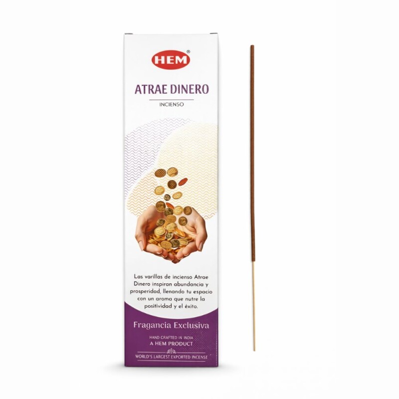 INCIENSO HEM PREMIUM 25 GR - CAJA X12 Atrae Dinero