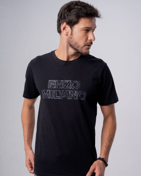 CAMISETA GRIS OSCURO Negro