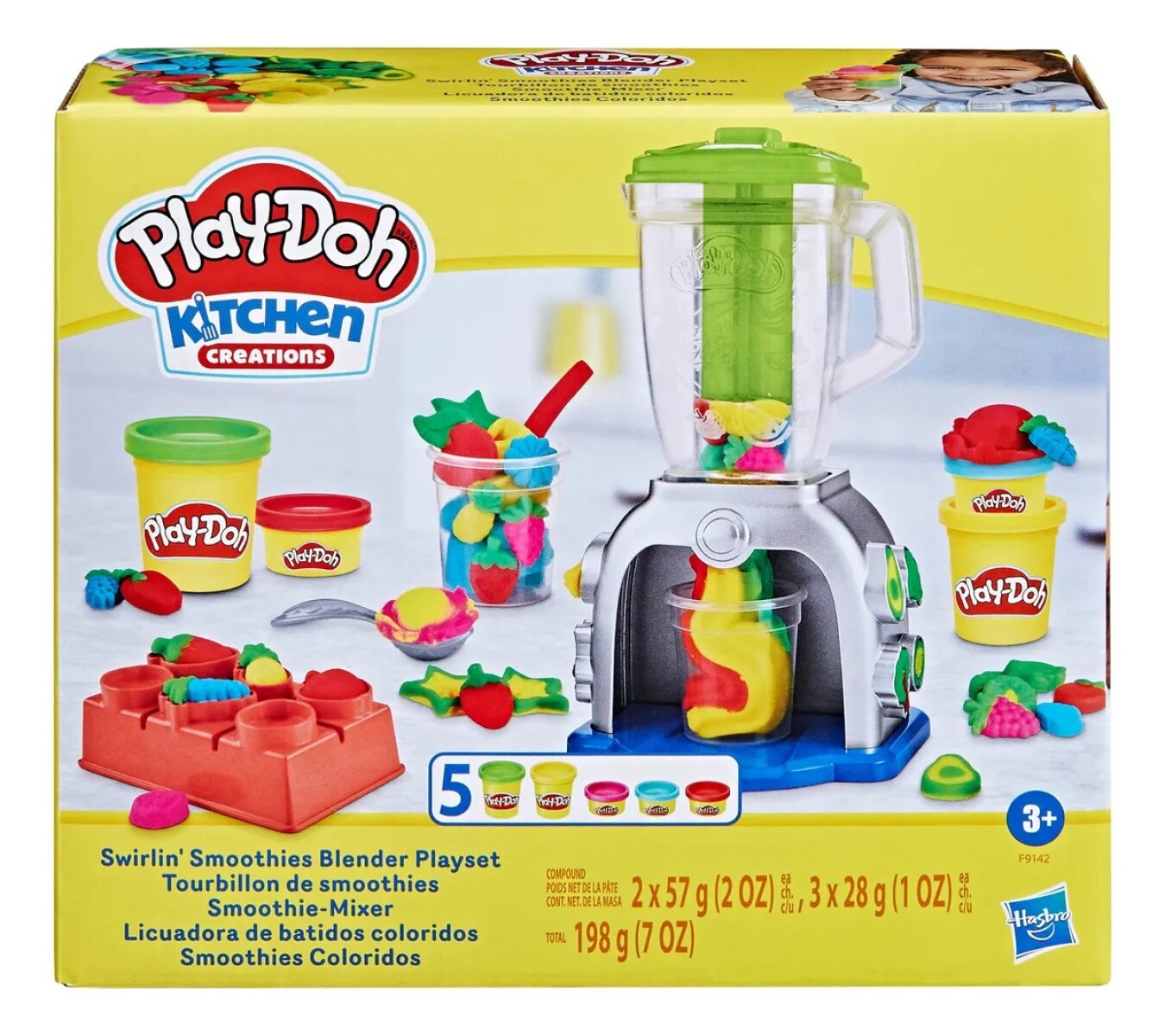 Play Doh Licuadora De Batidos Smoothies Coloridos - Hasbro Color Multicolor 