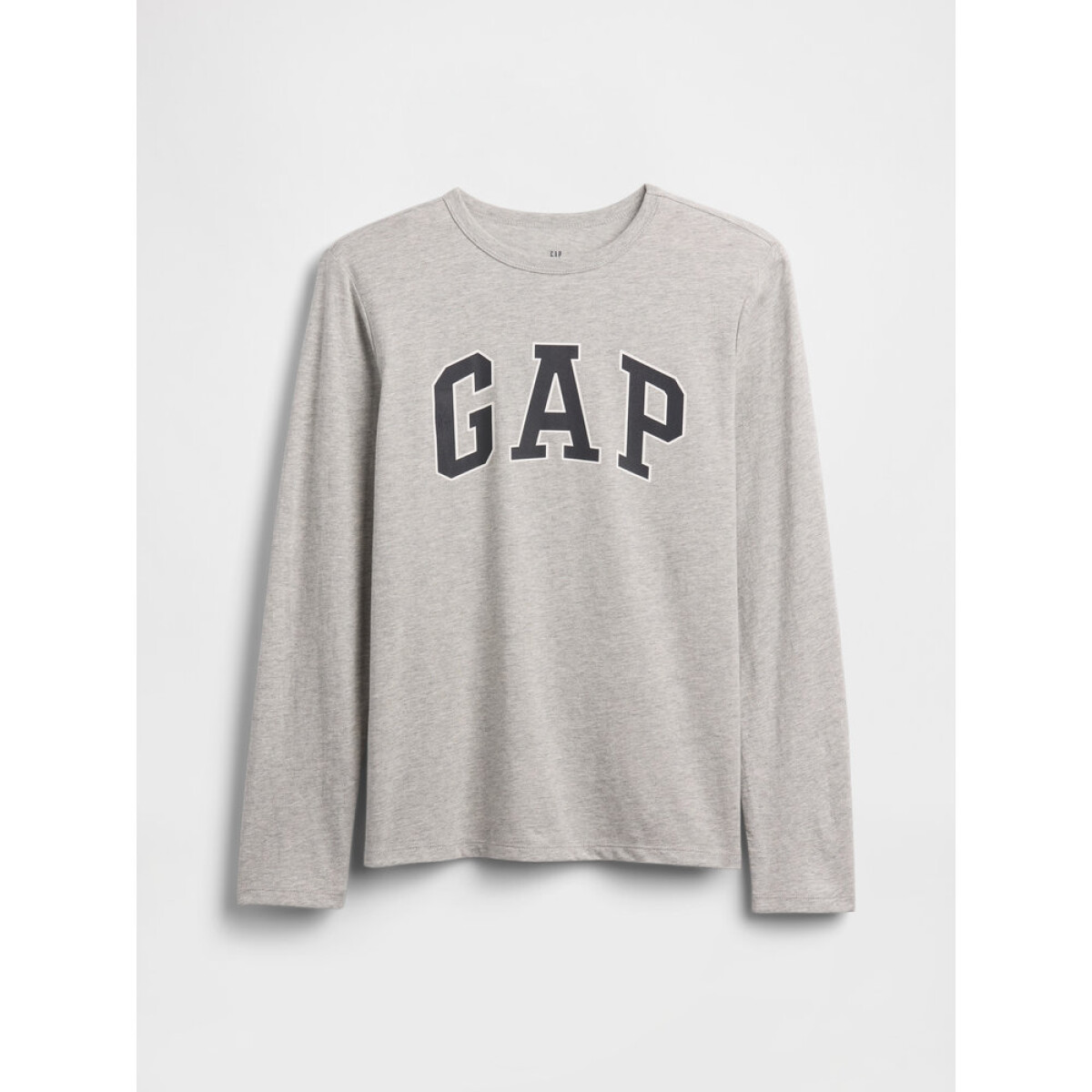 V-FRCH LS LOGO TEE - LIGHT HEATHER GREY 