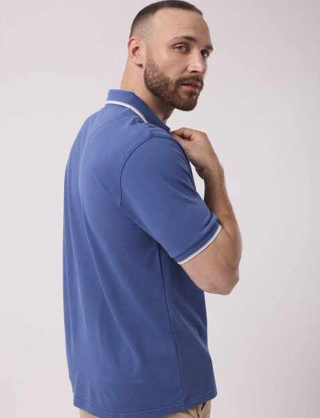 Remera m/c lisa azul