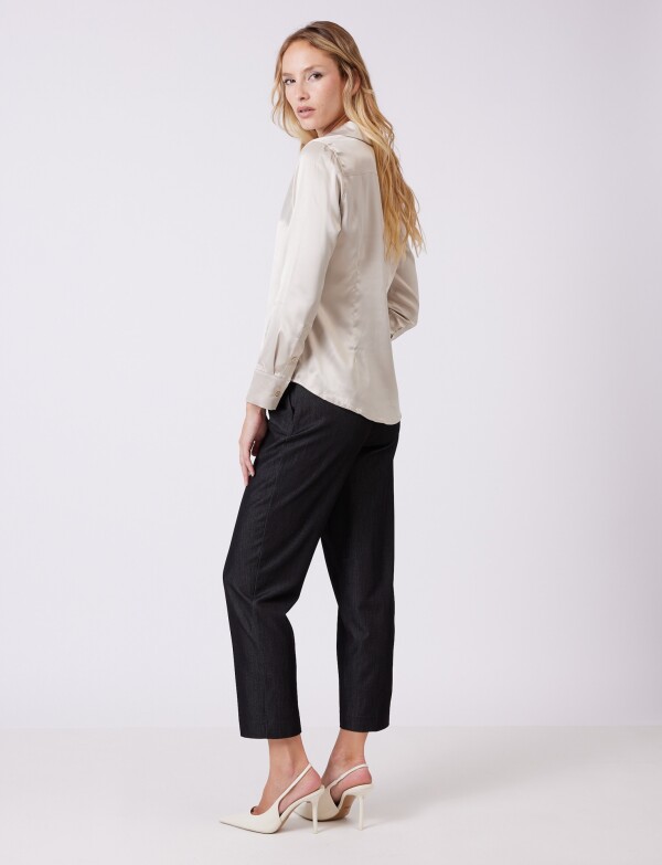 Camisa Saten BEIGE