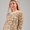 Buzo Animal Print Slowly Beige Off