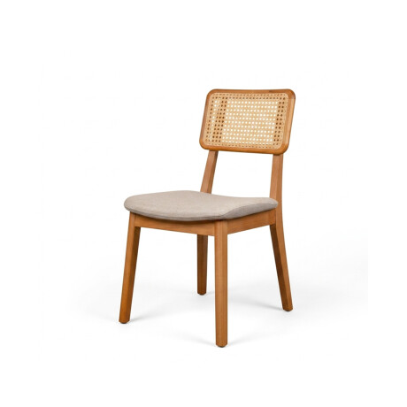 Silla Classic con tejido - Tela Rústica Greige cálido