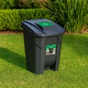 TACHO PAPELERA RESIDUOS 120 LITROS NEGRO