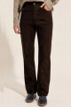 Pantalón de cuero Chocolate gamuza