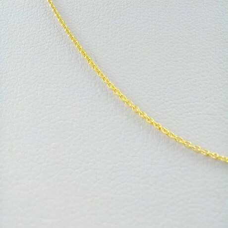Cadena de plata 925 con baño de oro amarillo, 40 cm. Cadena de plata 925 con baño de oro amarillo, 40 cm.