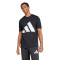 Remera de Hombre Adidas Essentials Logo Negro - Blanco