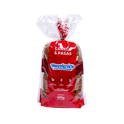 Pan De Canela Y Pasas Pantastico 650g Pantastico Canela Y Pasas 650g