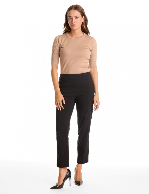 Pantalon Slim & Shape Pull On NEGRO