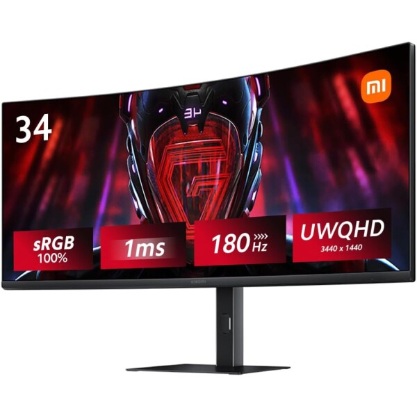 Monitor Curvo Xiaomi Gaming Monitor 34" 180hz 1ms MONITOR CURVO XIAOMI GAMING MONITOR 34&q